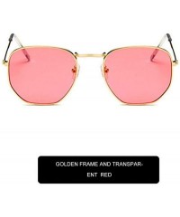 Goggle Sunglasses Women Classic Small Square Frame Alloy Glasses 2020 New Style Retro - As Shown1 - CS199CMU9I8 $30.79