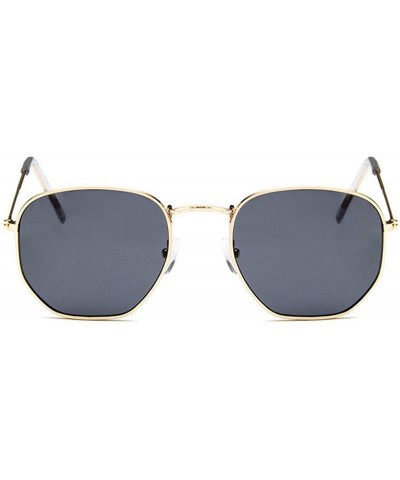 Goggle Sunglasses Women Classic Small Square Frame Alloy Glasses 2020 New Style Retro - As Shown1 - CS199CMU9I8 $50.87