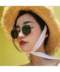 Goggle Sunglasses Women Classic Small Square Frame Alloy Glasses 2020 New Style Retro - As Shown1 - CS199CMU9I8 $50.87