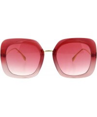 Square Oversized Square Designer Style Sunglasses Womens UV 400 Shades - Pink (Pink) - CH18IEE8CHN $12.22