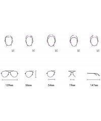 Aviator Sunglasses Hollow Film Sunglasses Women's Polarizing Sunglasses - D - CT18QO9DZMW $75.69