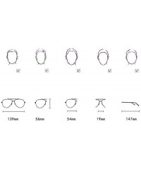 Aviator Sunglasses Hollow Film Sunglasses Women's Polarizing Sunglasses - D - CT18QO9DZMW $29.88