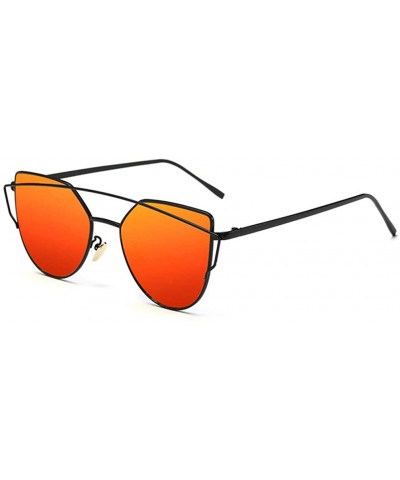 Wayfarer New Popular Frame Women Sunglasses Free-spirited Young Eyewear Kits Lens 53mm - Black/Red - CE12DAQ1APT $34.75