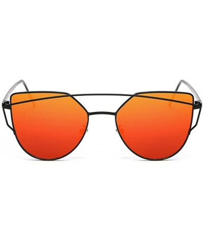 Wayfarer New Popular Frame Women Sunglasses Free-spirited Young Eyewear Kits Lens 53mm - Black/Red - CE12DAQ1APT $28.50