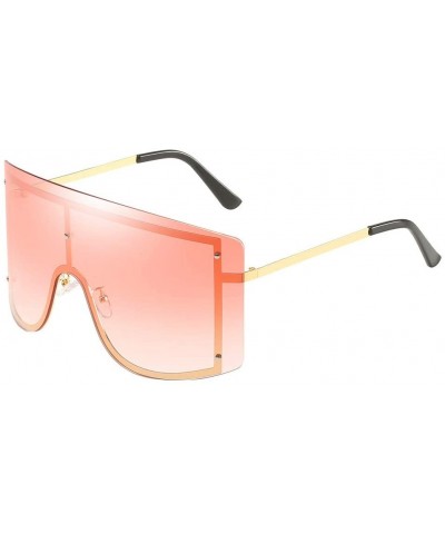 Rectangular Oversized Sunglasses for Women Sports UV Pretection Shades Sun Glasses Eyewear - A - C618X6HEKYL $11.91