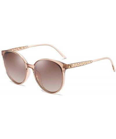 Sport Vintage Oversized Polarized Sunglasses for Women 100% UV400 Protection WS069 - Brown Frame Brown Lens - CD18MDDNZN3 $11.25