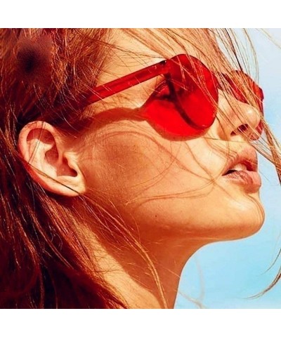 Round Unisex Fashion Candy Colors Round Frame UV Protection Outdoor Sunglasses Sunglasses - Red - C4190L3DSMW $16.53