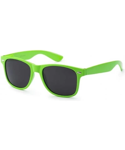 Aviator Sunglasses Classic 80's Vintage Style Design - Neon Green - C511JWUDM5L $17.00