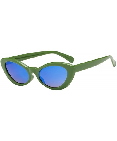 Oval Cat Eye Sunglasses Celebrity Flat Lenses Street Fashion Glasses for Party Women by 2DXuixsh - H - C618S7XKIHL $19.09