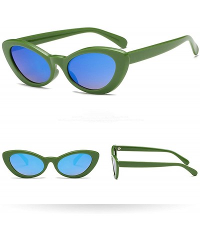 Oval Cat Eye Sunglasses Celebrity Flat Lenses Street Fashion Glasses for Party Women by 2DXuixsh - H - C618S7XKIHL $19.09