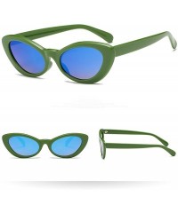 Oval Cat Eye Sunglasses Celebrity Flat Lenses Street Fashion Glasses for Party Women by 2DXuixsh - H - C618S7XKIHL $19.09