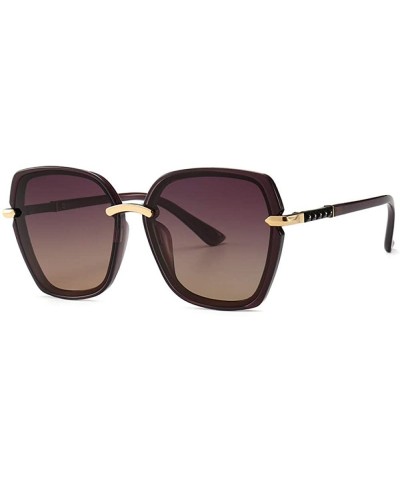 Aviator Sunglasses Driving Driving Glasses Large Frame Mirror Tide Classic Sunglasses Female - CQ18X06UHNI $41.65