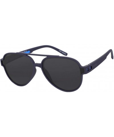 Oversized Sunglasses for Men Polarized UV Protection Vintage Aviator Frame Fishing Driving - Green - CJ18WRTR306 $28.31