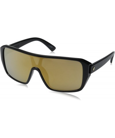 Shield Visual Blast Shield Sunglasses - Gloss Black - Ohm Grey Gold Chrome - CO12D1Y9VVH $32.21
