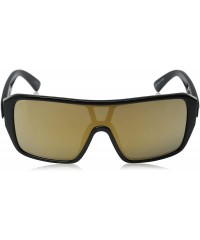 Shield Visual Blast Shield Sunglasses - Gloss Black - Ohm Grey Gold Chrome - CO12D1Y9VVH $32.21