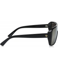 Shield Visual Blast Shield Sunglasses - Gloss Black - Ohm Grey Gold Chrome - CO12D1Y9VVH $32.21