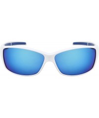Sport Sports Wrap Sunglasses w/Color Mirror Lens 570086 - White - CI1847GKIQI $11.64