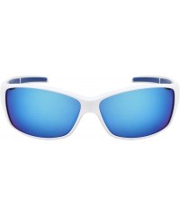 Sport Sports Wrap Sunglasses w/Color Mirror Lens 570086 - White - CI1847GKIQI $11.64