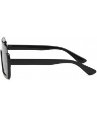 Sport Sunglasses Oversized Performance Mirrored - Coffee - CI199KU03AQ $16.26
