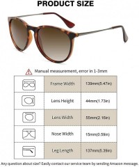 Cat Eye Polarized Sunglasses for Women Vintage Retro Round Mirrored Lens - CS18R8ZI8O4 $17.11