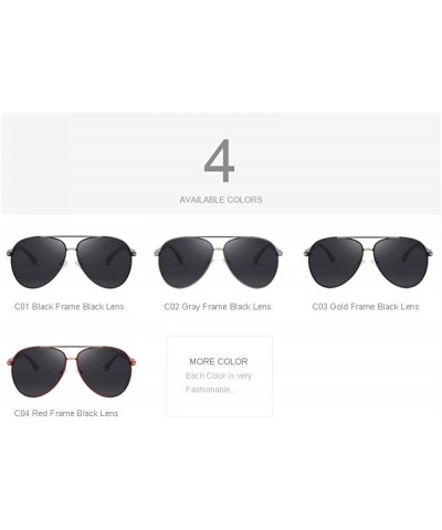 Oversized Design Men Classic Brand Sunglasses HD Polarized Aluminum Sun Glasses C01 Black - C01 Black - CT18XGEAIDD $13.93