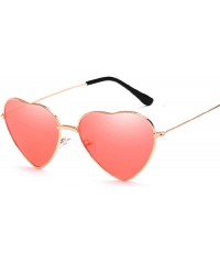 Goggle Heart Shaped Sunglasses Women Fashion LOVE Clear Ocean Lenses Pink Sun Glasses Oculos UV400 - Ocean Blue - C6197Y7KX4Z...