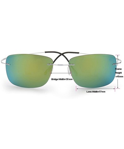 Sport Men's Retro Polarized Sunglasses Unbreakable Frame Sunglasses For Cyling Fishing Driving - CK18DYMDUXZ $24.65