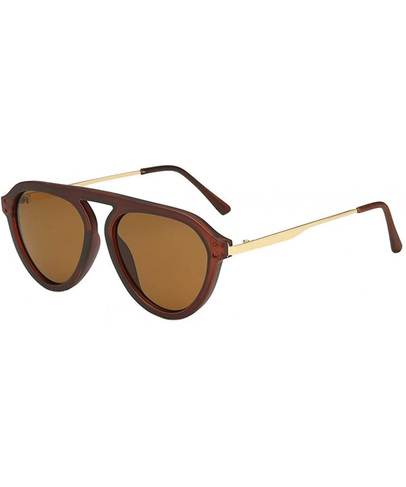 Wrap Men Women Sunglasses Fashion Sunglasses Big Box Sunglasses Sexy Vintage Glasses - C - C418TM6CWDS $18.36