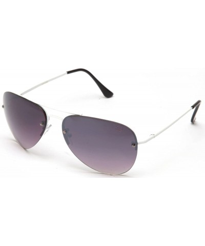 Aviator Fashion Aviator Sunglasses - White/Black - CV119VZZW4V $17.96