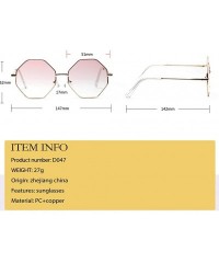 Wrap Geometric sunglasses Women Vintage Eye Sunglasses Retro Eyewear Color Tinted Eyewear - B - CW18TM5Y8K3 $10.24