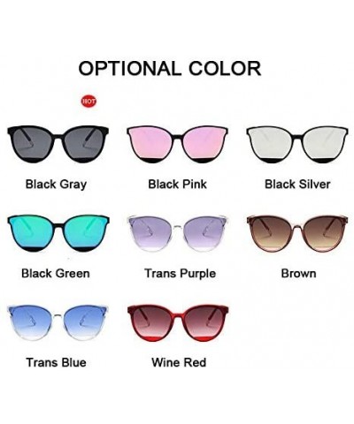 Oval Classic Ladies Sunglasses Plastic Fashion - C6198KQOHM5 $13.79
