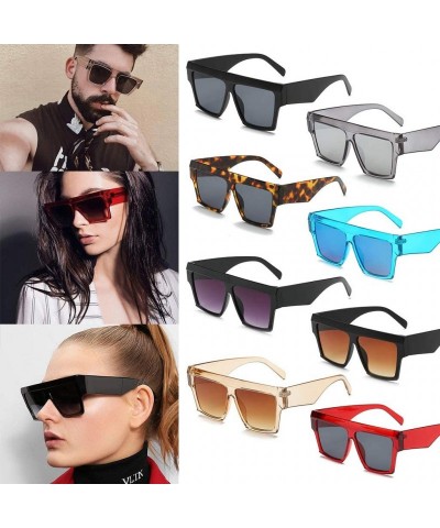 Square Square Sunglasses Shades Mirror Eyewear Retro Style Big Frame Sun Glasses Oversize Man Women UV400 - 1 - CM18X656KUN $...