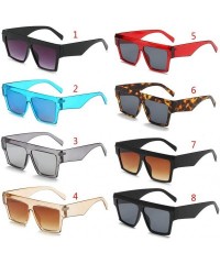 Square Square Sunglasses Shades Mirror Eyewear Retro Style Big Frame Sun Glasses Oversize Man Women UV400 - 1 - CM18X656KUN $...