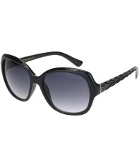 Butterfly Womens Classic 90s Designer Fashion Plastic Butterfly Chic Sunglasses - Black Smoke - CS18OGEWT2M $12.60