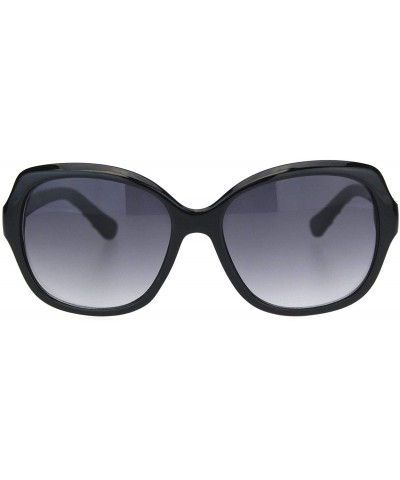 Butterfly Womens Classic 90s Designer Fashion Plastic Butterfly Chic Sunglasses - Black Smoke - CS18OGEWT2M $12.60