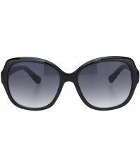 Butterfly Womens Classic 90s Designer Fashion Plastic Butterfly Chic Sunglasses - Black Smoke - CS18OGEWT2M $12.60