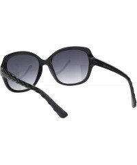 Butterfly Womens Classic 90s Designer Fashion Plastic Butterfly Chic Sunglasses - Black Smoke - CS18OGEWT2M $12.60