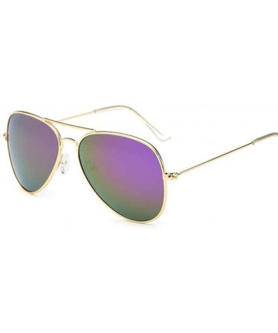 Round Classic Polarized Aviation Sun Glasses Eyewear Pilot Sunglasses Suitable Men/Women (Color 9) - 9 - C61997MNRT3 $70.48