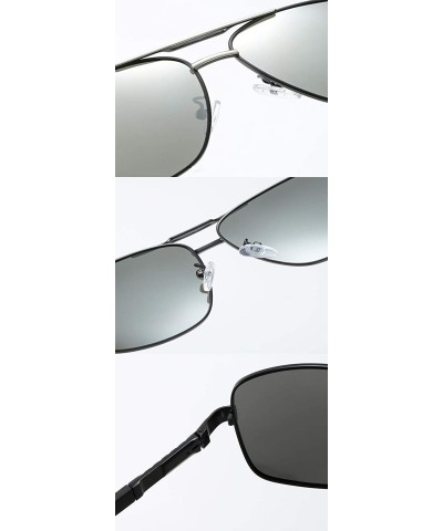 Rectangular Men's Polarized Sunglasses- Rectangular Driving C2 - C2 - CY195ZW7S7U $31.55