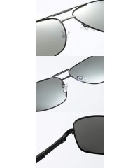 Rectangular Men's Polarized Sunglasses- Rectangular Driving C2 - C2 - CY195ZW7S7U $66.61