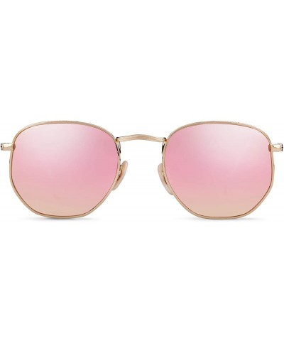 Square Hexagonal Polarized Sunglasses Men Women - Kimpink - CU18HXOI844 $11.73