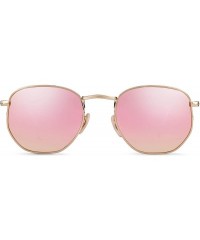 Square Hexagonal Polarized Sunglasses Men Women - Kimpink - CU18HXOI844 $11.73