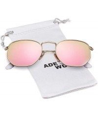 Square Hexagonal Polarized Sunglasses Men Women - Kimpink - CU18HXOI844 $11.73