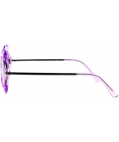 Oval Love Lip Shape Kiss Womens Sunglasses - Purple - CV12K07R9T9 $7.40