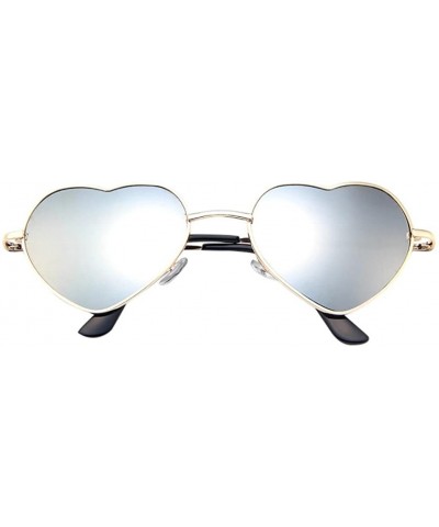 Goggle Hotr Sale! Mens Womens Metal Frame Ladies Heart Shape Sunglasses Lolita Love - CE18DNGUE0D $18.42