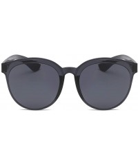 Rimless Fashion Polarized Sunglasses Oversized Sunglasses for Women Men Fashion Sunglasses Shades Jelly Sunglasses Retro - CQ...