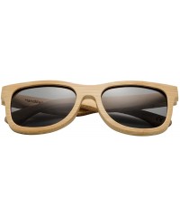 Wayfarer Bamboo Wood Sunglasses for Men and Women Polarized Wooden - N5 - CI18TDMS8WO $26.66