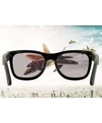 Wayfarer Bamboo Wood Sunglasses for Men and Women Polarized Wooden - N5 - CI18TDMS8WO $26.66