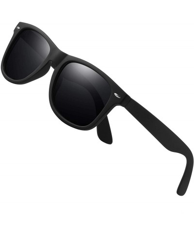 Wayfarer Polarized Sunglasses for Men and Women Matte Finish Sun Glasses Color Lens 100% UV Blocking - C818AN47Q90 $15.05
