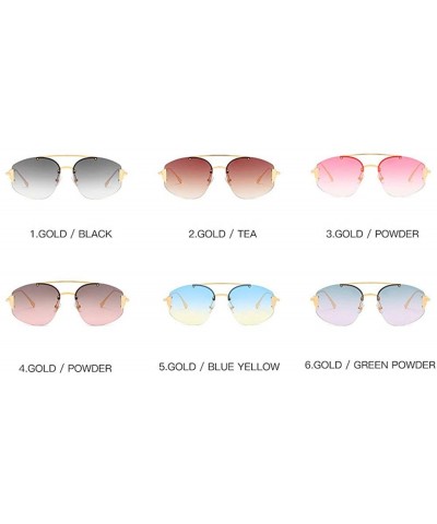 Rimless 2019 New Gradient Rimless Sunglasses Women UV400 Top Quality Brand Designer Vintage Trendy Sun Glasses - CA18SKC75L0 ...